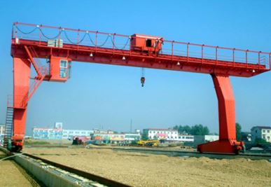 L-Shaped Legs Enojni nosilec Gantry Crane z Winch